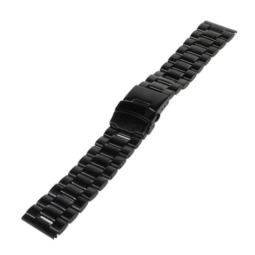 22mm Stainless Steel Watch Band Bracelet for Samsung Gear 2 R380 / Neo R381 / Live R382, LG G Watch W100 / R W110 Asus Zenwatch - Black