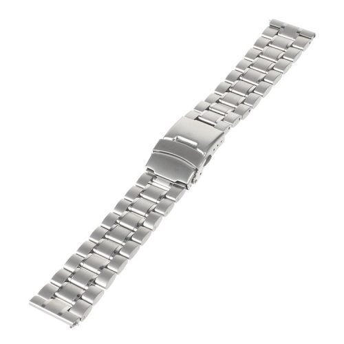 22mm Stainless Steel Watch Band with Spring Bars for Moto 360 2nd 46mm/Samsung R380/Pebble Tim etc - Silver Color