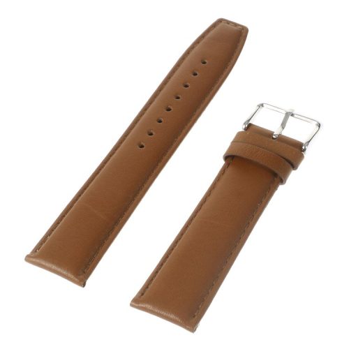 22mm Genuine Leather Watchband for Huawei Watch 2 Classic Edition / Samsung Gear S3 Classic / Moto 360 46mm 2nd Gen/Pebble Time Etc - Brown