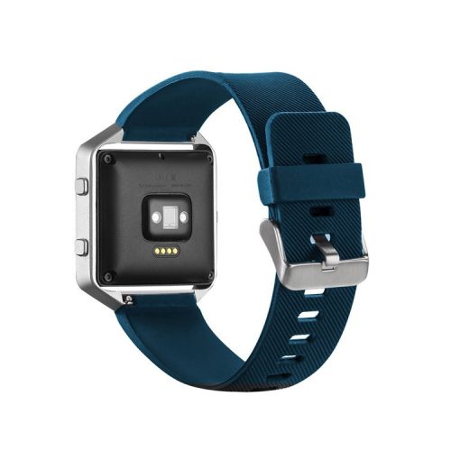 Soft Silicone Sports Watchband for Fitbit Blaze - Blue