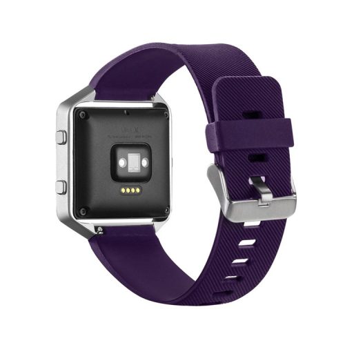 Soft Silicone Sports Watchband for Fitbit Blaze - Purple