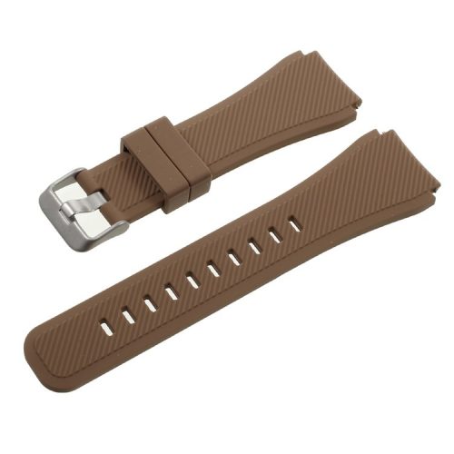 22mm Sports Silicone Bracelet Watch Band for Samsung Gear S3 Classic / Frontier - Brown