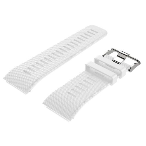 Silicone Watch Band Sport Style Strap for Garmin Vivoactive HR - White