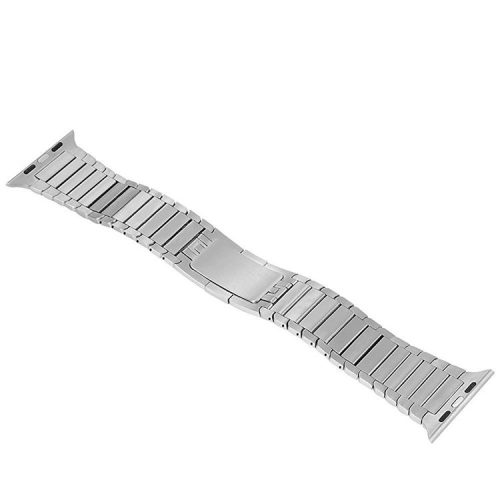 1:1 Scale Stainless Steel Watchband Strap for Apple Watch Series 10 42mm / 9 8 7 41mm / SE (2023) SE (2022) SE 6 5 4 40mm / 3 2 1 38mm - Silver Color