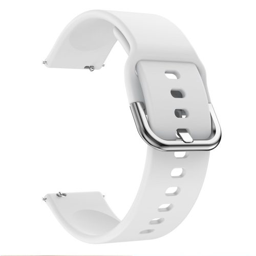 Silicone Smart Watch Adjustable Watchband Replacement Watch Strap for Fitbit Versa/Versa 2 - White