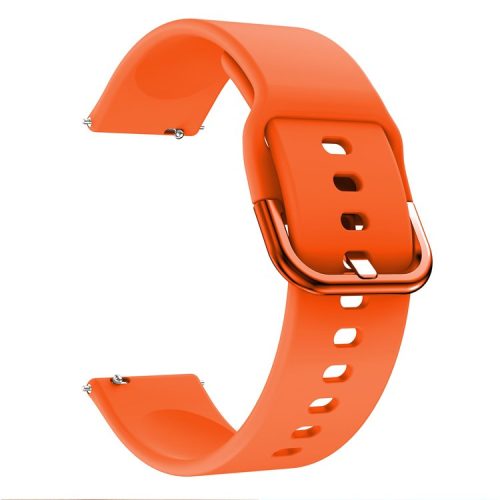 Silicone Smart Watch Adjustable Watchband Replacement Watch Strap for Fitbit Versa/Versa 2 - Orange