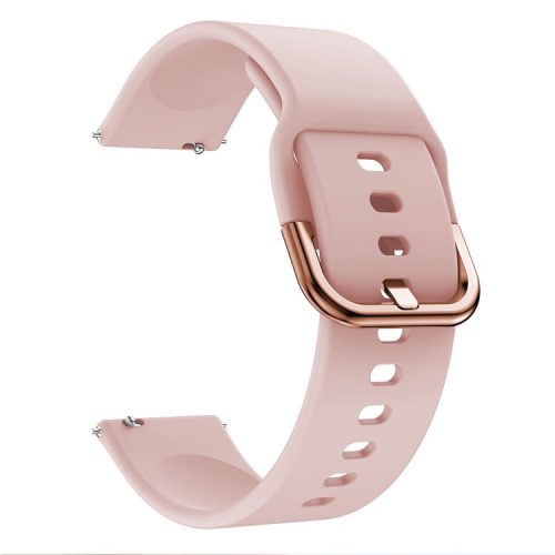 22mm Silicone Watch Strap Adjustable Wrist Band Replacement for Samsung Galaxy Watch 46mm - Pink