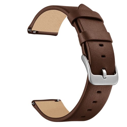 22mm Genuine Leather Watch Strap Smart Watch Band for Huawei Watch GT / Watch Magic / Watch 2 - Brown