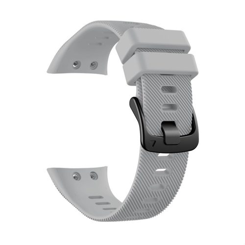 Silicone Watch Band Strap Black Buckle for Garmin Forerunner 45 - Grey