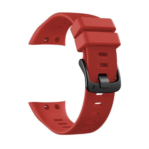 Silicone Watch Band Strap Black Buckle for Garmin Forerunner 45 - Red