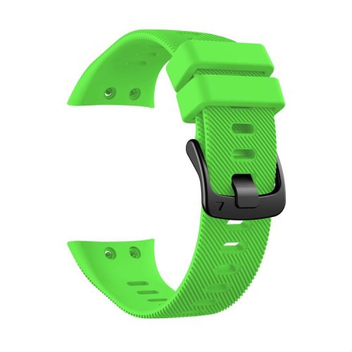 Silicone Watch Band Strap Black Buckle for Garmin Forerunner 45 - Green