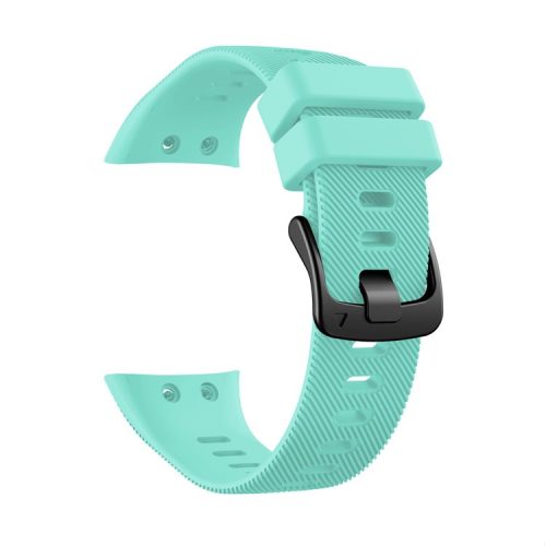 Silicone Watch Band Strap Black Buckle for Garmin Forerunner 45 - Cyan