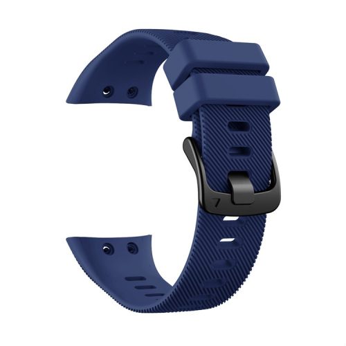 Silicone Watch Band Strap Black Buckle for Garmin Forerunner 45 - Navy Blue