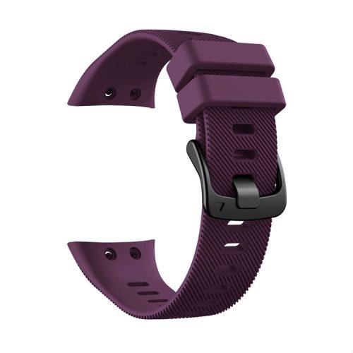 Silicone Watch Band Strap Black Buckle for Garmin Forerunner 45 - Purple