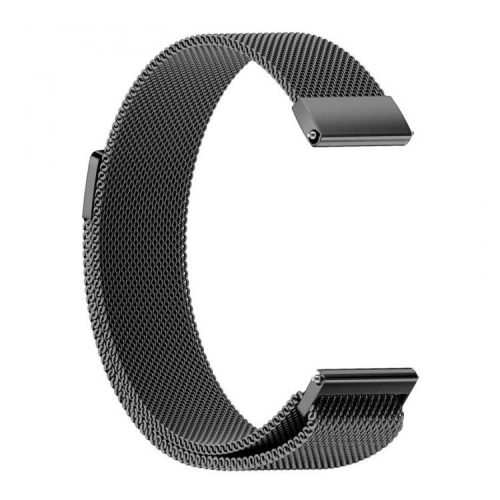 18mm Milanese Fine Mesh Stainless Steel Smart Watch Strap Replacement for Nokia Withings Steel HR 36mm / Nokia Steel Smart Watch - Black