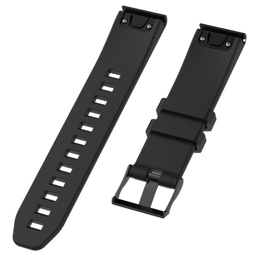 Silicone Watch Strap for Garmin Fenix 5/Fenix 5 Plus/Forerunner 935/Approach S60 with 2 Screwdrivers with 2 Screwdrivers - Black