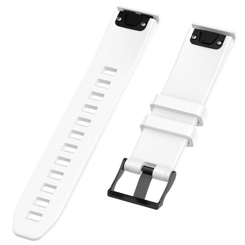 Silicone Watch Strap for Garmin Fenix 5/Fenix 5 Plus/Forerunner 935/Approach S60 with 2 Screwdrivers - White