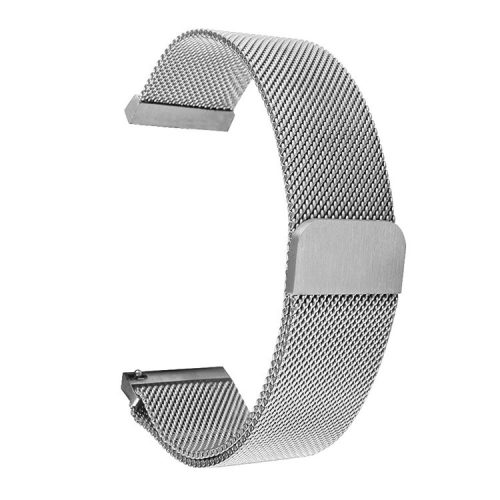 18mm Milanese Stainless Steel Convex Head 18mm Watch Band for Nokia Withings Steel HR 36mm Version - Silver