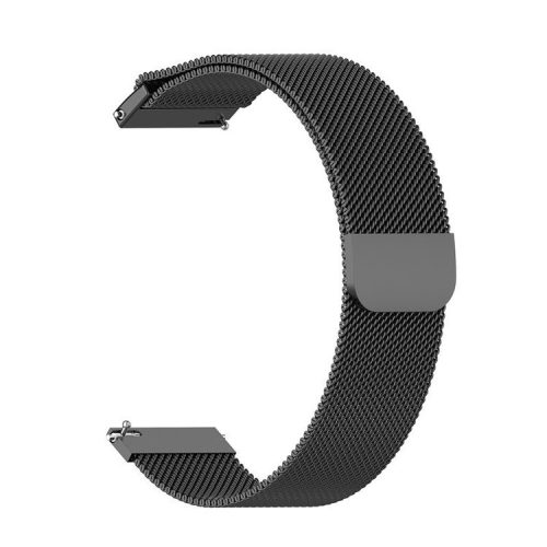 18mm Milanese Stainless Steel Convex Head 18mm Watch Band for Nokia Withings Steel HR 36mm Version - Black