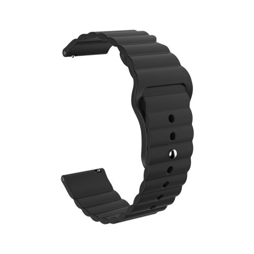 22mm Silicone Multi-hole Silicone Smart Watch Strap for Huawei Watch GT2e/GT2 46mm - Black