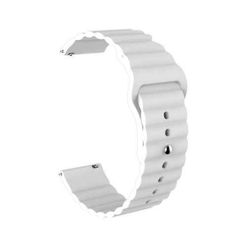 22mm Silicone Multi-hole Silicone Smart Watch Strap for Huawei Watch GT2e/GT2 46mm - White