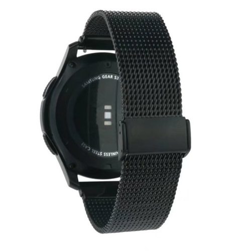 22mm Net Stainless Steel Smart Watch Band Strap for Huawei Watch GT2e/GT2 46mm - Black