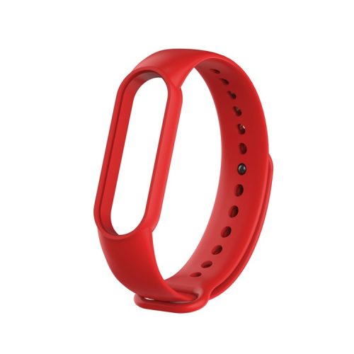 Silicone Strap Replacement for Xiaomi Mi Band 5 / 6 / 7 - Red