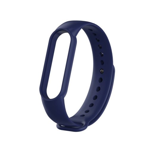 Silicone Strap Replacement for Xiaomi Mi Band 5 / 6 / 7 - Midnight Blue