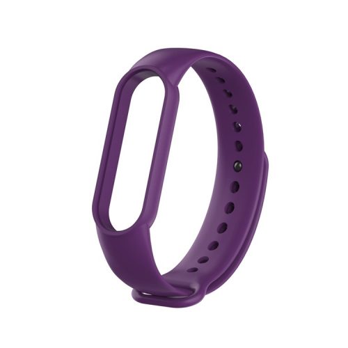 Silicone Strap Replacement for Xiaomi Mi Band 5 / 6 / 7 - Purple