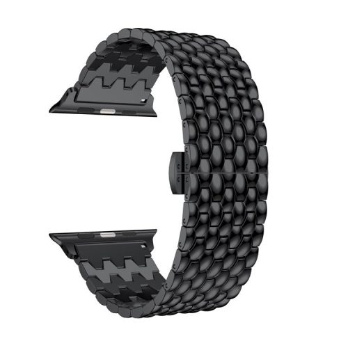 Aluminum Alloy Watch Band Strap for Apple Watch Series 10 42mm / 9 8 7 41mm / SE (2023) SE (2022) SE 6 5 4 40mm / 3 2 1 38mm - Black