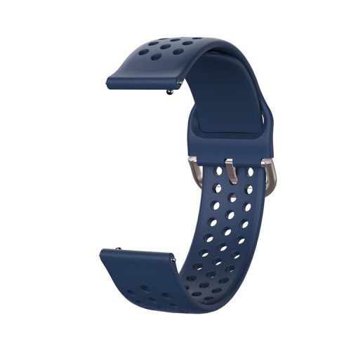 20mm Soft Silicone Watch Strap Replacement Smart Watch Band Strap for Huawei GT2 42mm Smart Watch / Huami Amazfit Watch Youth Edition - Dark Blue