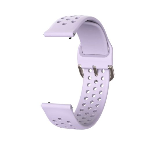 20mm Soft Silicone Watch Strap Replacement Smart Watch Band Strap for Huawei GT2 42mm Smart Watch / Huami Amazfit Watch Youth Edition - Light Purple