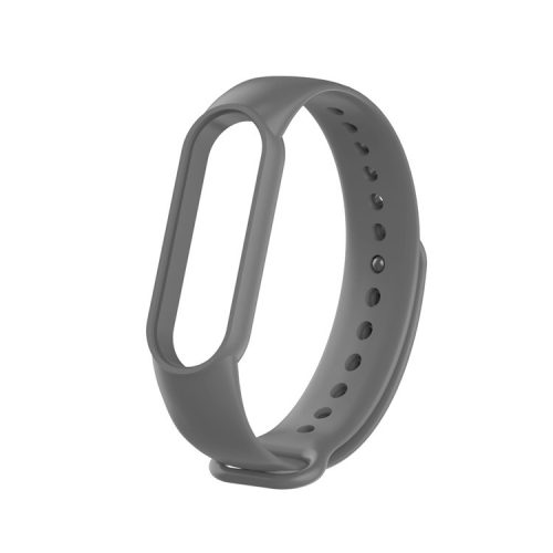 TPU Smart Watch Replacement Strap for Xiaomi Mi Band 5/6/7 - Dark Grey