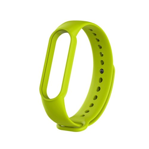 TPU Smart Watch Replacement Strap for Xiaomi Mi Band 5/6/7 - Yellowgreen