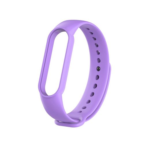 TPU Smart Watch Replacement Strap for Xiaomi Mi Band 5/6/7 - Light Purple