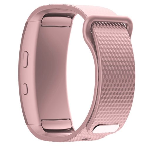 Flexible Silicone Watch Band for Samsung Gear Fit2, Small - Pink