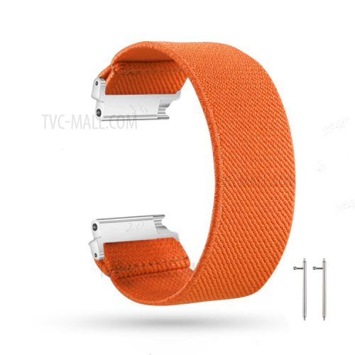 20mm Solid Color Printing Nylon Smart Watch Band for Samsung Galaxy Watch4 Classic 46mm 42mm/Watch4 44mm 40mm/Huawei Watch GT 2 42mm/Huami Amazfit Watch Youth Edition - Orange