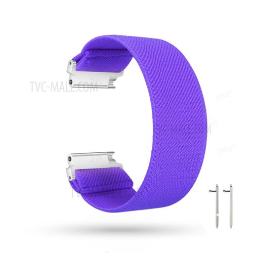 20mm Solid Color Printing Nylon Smart Watch Band for Samsung Galaxy Watch4 Classic 46mm 42mm/Watch4 44mm 40mm/Huawei Watch GT 2 42mm/Huami Amazfit Watch Youth Edition - Light Purple