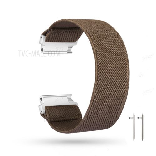 20mm Solid Color Printing Nylon Smart Watch Band for Samsung Galaxy Watch4 Classic 46mm 42mm/Watch4 44mm 40mm/Huawei Watch GT 2 42mm/Huami Amazfit Watch Youth Edition - Brown