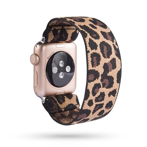 Color Matching Printing Nylon Watch Band for Apple Watch Series 10 42mm / 9 8 7 41mm / 6 5 4 SE SE (2022) SE (2023) 40mm / 3 2 1 38mm - Leopard