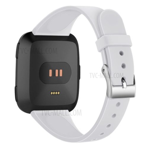 Soft Silicone Watch Band Replacement for Fitbit Versa / Versa 2 - White