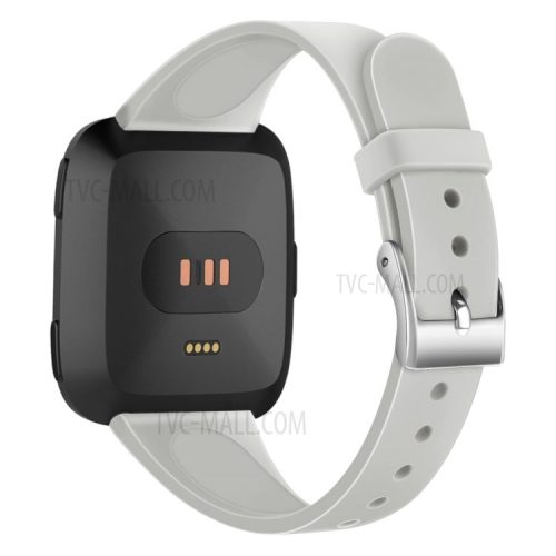 Soft Silicone Watch Band Replacement for Fitbit Versa / Versa 2 - Grey