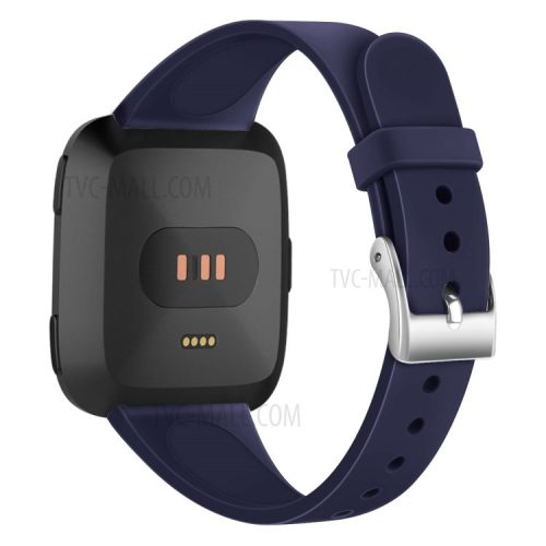 Soft Silicone Watch Band Replacement for Fitbit Versa / Versa 2 - Dark Blue