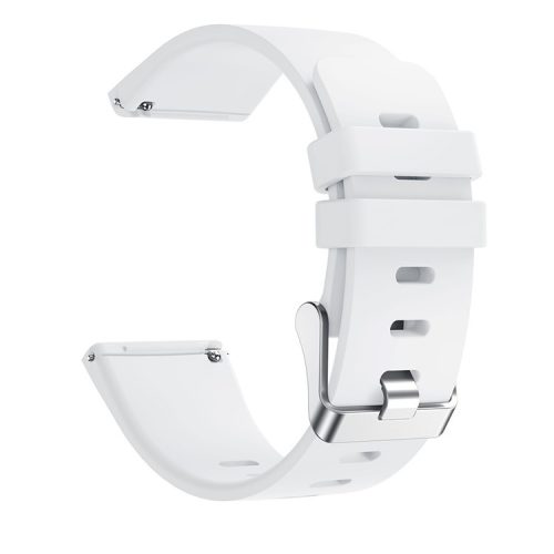 Silicone Smart Watch Strap [Large Size] for Fitbit Versa Lite/Versa/Versa 2 - White