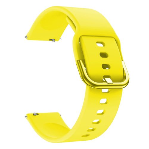 Silicone Watch Band with Metal Buckle for Samsung Galaxy Watch3 45mm - Yellow