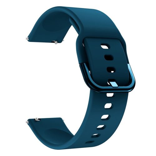 Silicone Watch Band with Metal Buckle for Samsung Galaxy Watch3 45mm - Dark Green