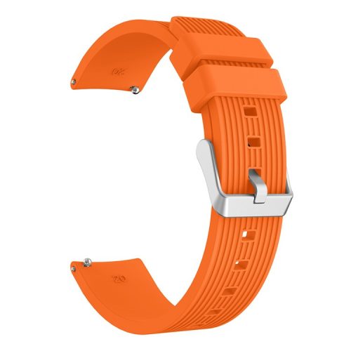 Pinstriped Silicone Smart Watch Band for Samsung Galaxy Watch3 41mm - Orange