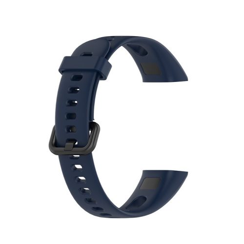 Silicone Smart Watch Strap with Metal Buckle for Huawei Honor 5i/Huawei Watch Band 4 - Dark Blue