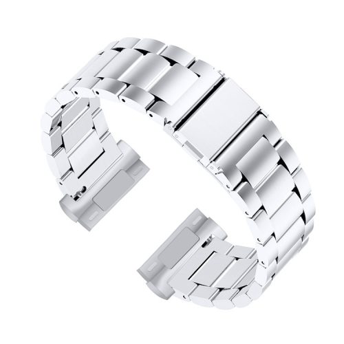 For Fitbit Versa 3/Fitbit Sense 22.5mm Stainless Steel Watch Band Replacement Wrist Strap - Silver