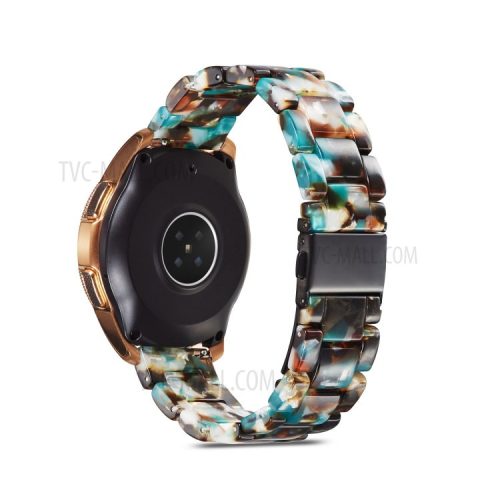 22mm Resin Replacement Watch Band for Huawei Watch GT/GT2/GT2e 46mm etc. - Blue Floral